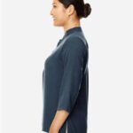 Women's Perfect Fit™ Three-Quarter Sleeve Crepe Tunic