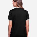 Women's CrownLux Performance® Plaited Tipped V-Neck Shirt