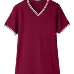Women's CrownLux Performance® Plaited Tipped V-Neck Shirt