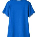 Women's CrownLux Performance® Plaited Tipped V-Neck Shirt