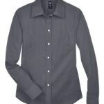 Women's Crown Collection® Solid Stretch Twill Woven Dress Shirt