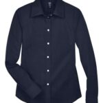 Women's Crown Collection® Solid Stretch Twill Woven Dress Shirt