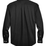 Men's Tall Crown Collection® Solid Stretch Twill Woven Dress Shirt