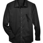 Men's Tall Crown Collection® Solid Stretch Twill Woven Dress Shirt
