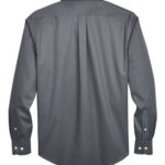 Men's Tall Crown Collection® Solid Stretch Twill Woven Dress Shirt