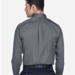 Men's Tall Crown Collection® Solid Stretch Twill Woven Dress Shirt