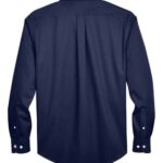 Men's Tall Crown Collection® Solid Stretch Twill Woven Dress Shirt