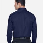 Men's Tall Crown Collection® Solid Stretch Twill Woven Dress Shirt
