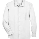 Men's Tall Crown Collection® Solid Stretch Twill Woven Dress Shirt