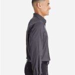 Men's CrownLux Performance® Tonal Mini Check Woven Dress Shirt