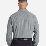 Men's CrownLux Performance® Tonal Mini Check Woven Dress Shirt