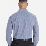 Men's CrownLux Performance® Tonal Mini Check Woven Dress Shirt