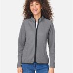 Women's Venture Heathered Stripe Full-Zip