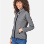 Women's Venture Heathered Stripe Full-Zip