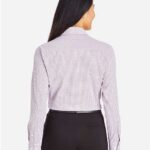 Women's CrownLux Performance® Micro Windowpane Woven Dress Shirt