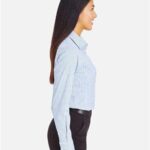 Women's CrownLux Performance® Micro Windowpane Woven Dress Shirt