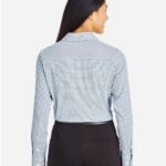 Women's CrownLux Performance® Micro Windowpane Woven Dress Shirt