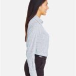 Women's CrownLux Performance® Micro Windowpane Woven Dress Shirt