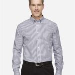 Men's Crown Collection® Banker Stripe Woven Dress Shirt