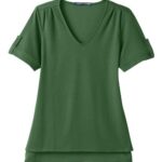 Women's CrownLux Performance® Plaited Rolled Sleeve Shirt