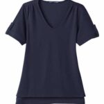 Women's CrownLux Performance® Plaited Rolled Sleeve Shirt