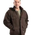 Men's Heartland Washed Duck Zip-Off Hooded Coat
