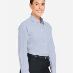 Women's CrownLux Performance® Microstripe Dress Shirt