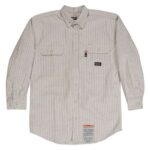Men's Flame-Resistant Down Plaid Work Shirt