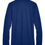 Men's Tall CrownLux Performance® Plaited Long Sleeve Polo