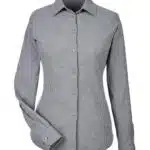 Women's CrownLux Performance® Tonal Mini Check Woven Dress Shirt