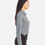 Women's CrownLux Performance® Tonal Mini Check Woven Dress Shirt