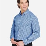 Men's CrownLux Performance® Gingham Dress Shirt