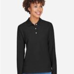 Women's Pima Piqué Long Sleeve Polo