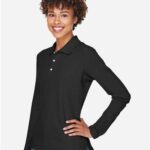Women's Pima Piqué Long Sleeve Polo