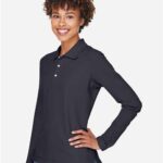 Women's Pima Piqué Long Sleeve Polo
