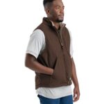 Men's Heartland Sherpa-Lined Washed Duck Vest