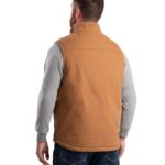 Men's Heartland Sherpa-Lined Washed Duck Vest