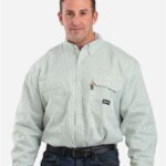 Men's Tall Flame-Resistant Down Plaid Work Shirt