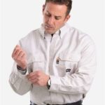 Men's Tall Flame-Resistant Down Plaid Work Shirt