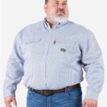 Men's Tall Flame-Resistant Down Plaid Work Shirt