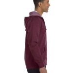 Unisex Heathered Full-Zip Hooded Sweatshirt