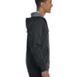 Unisex Heathered Full-Zip Hooded Sweatshirt