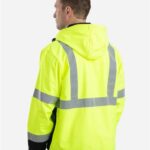 Men's Tall Hi-Vis Class 3 Hooded Soft Shell Jacket