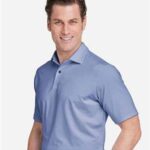 Men's USA Made Mini Stripe Tech Polo