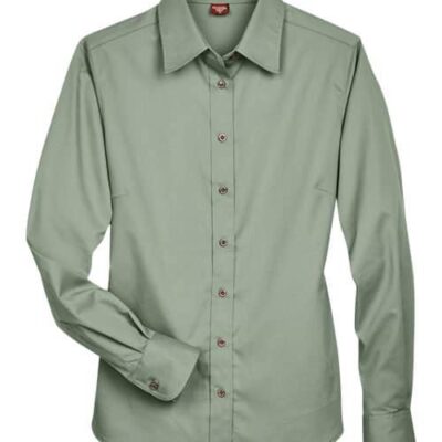 Women's Easy Blend™ Long Sleeve Twill Dress Shirt with Stain-Release