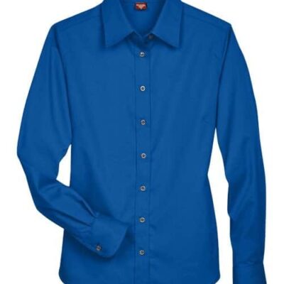 Women's Easy Blend™ Long Sleeve Twill Dress Shirt with Stain-Release