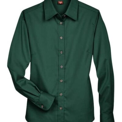 Women's Easy Blend™ Long Sleeve Twill Dress Shirt with Stain-Release