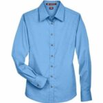 Women's Easy Blend™ Long Sleeve Twill Dress Shirt with Stain-Release