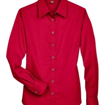 Women's Easy Blend™ Long Sleeve Twill Dress Shirt with Stain-Release