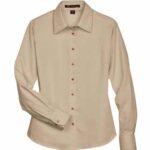 Women's Easy Blend™ Long Sleeve Twill Dress Shirt with Stain-Release
